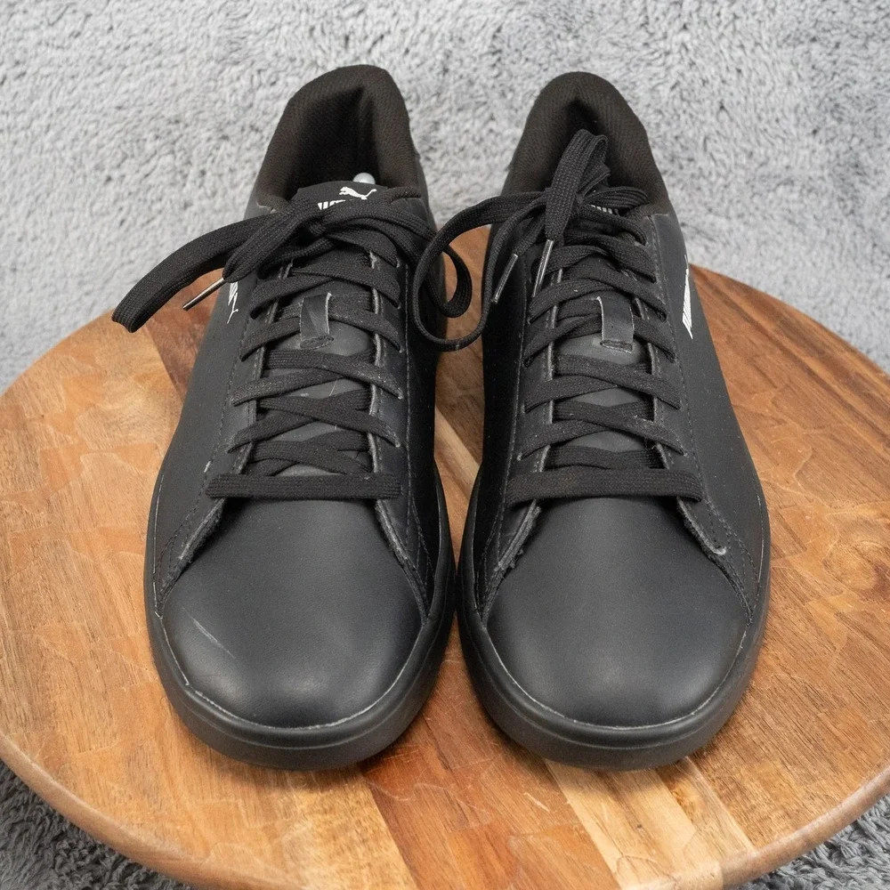 Puma Smash V2 L Perf 36521301 Mens 13 Black Lifestyle Sneakers Shoes *READ*